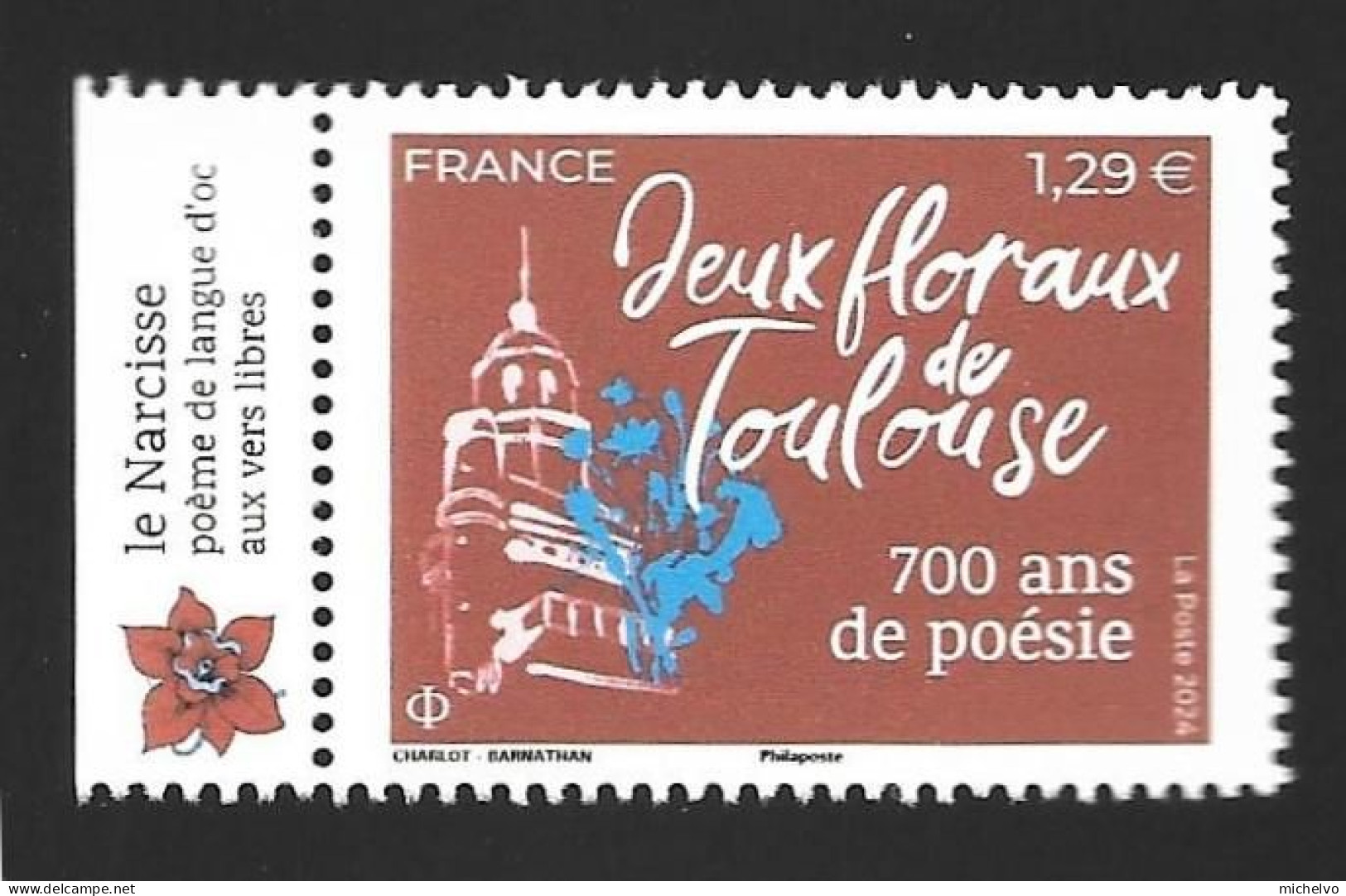 France 2024 - Jeux Floraux De Toulouse – 700 Ans De Poésie ** - Unused Stamps