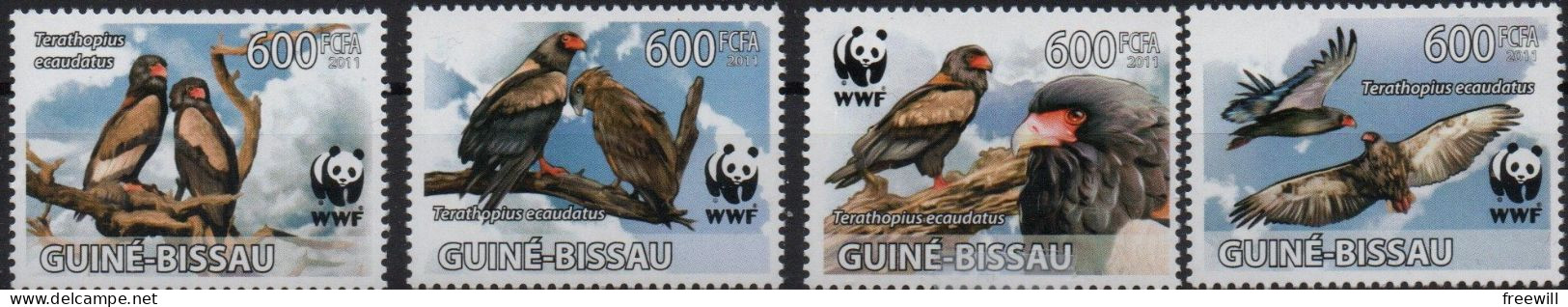 Guinée-Bissau  Espèces Menacées- Endangered Animals 2011 WWF  XXX - Guinée-Bissau