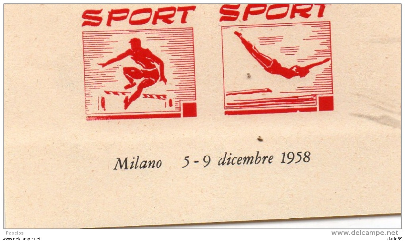 1958 MILANO - Erinnophilie