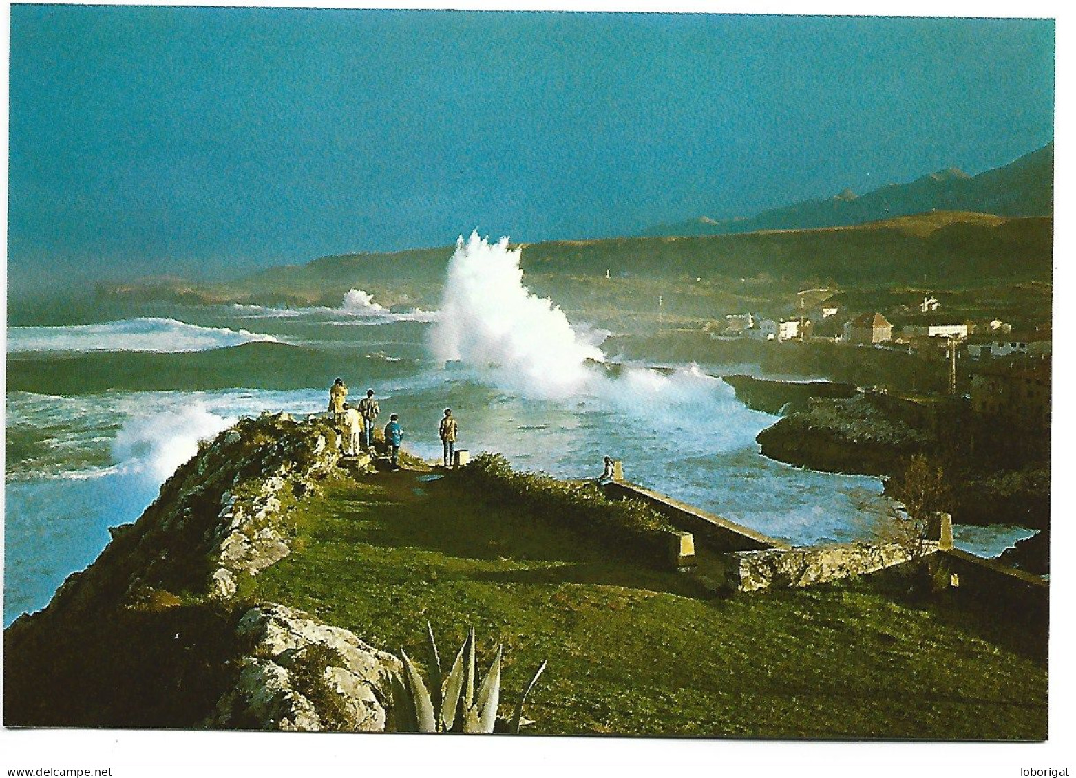 TEMPORAL EN LA COSTA DESDE EL PASEO DE SAN PEDRO.-  LLANES - ASTURIAS.- ( ESPAÑA ) - Asturias (Oviedo)