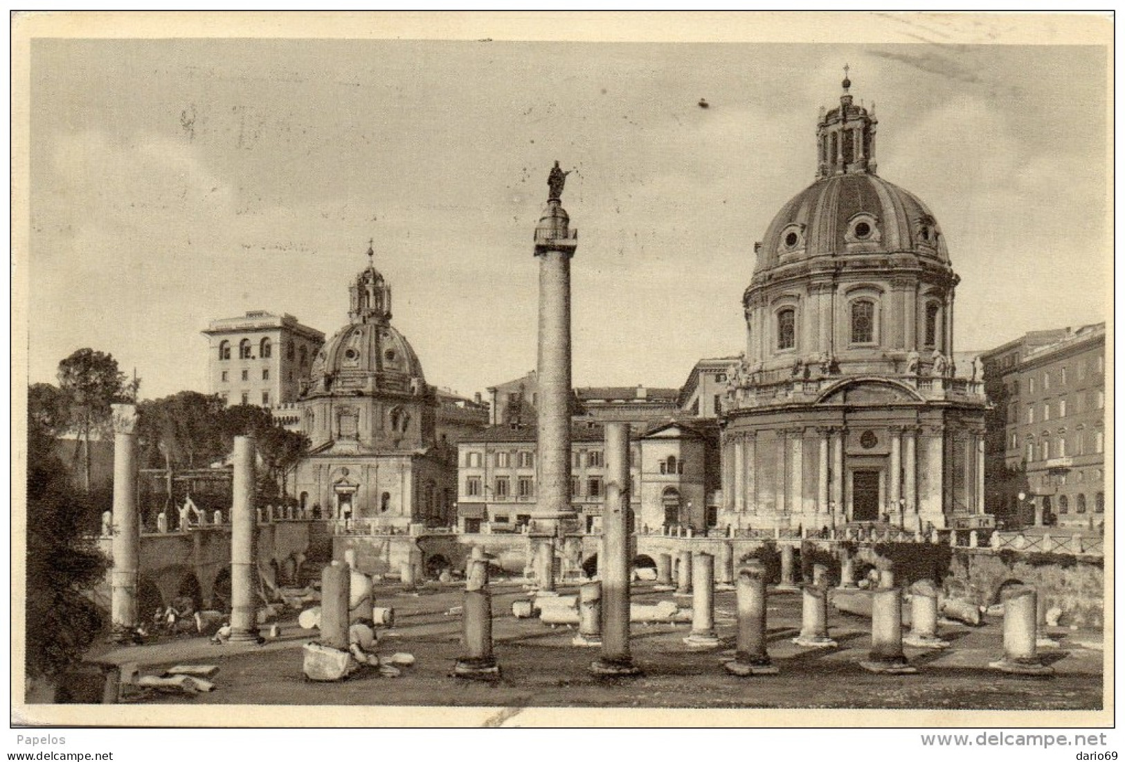 1933 CARTOLINA - ROMA FORO TRAIANO - Other Monuments & Buildings