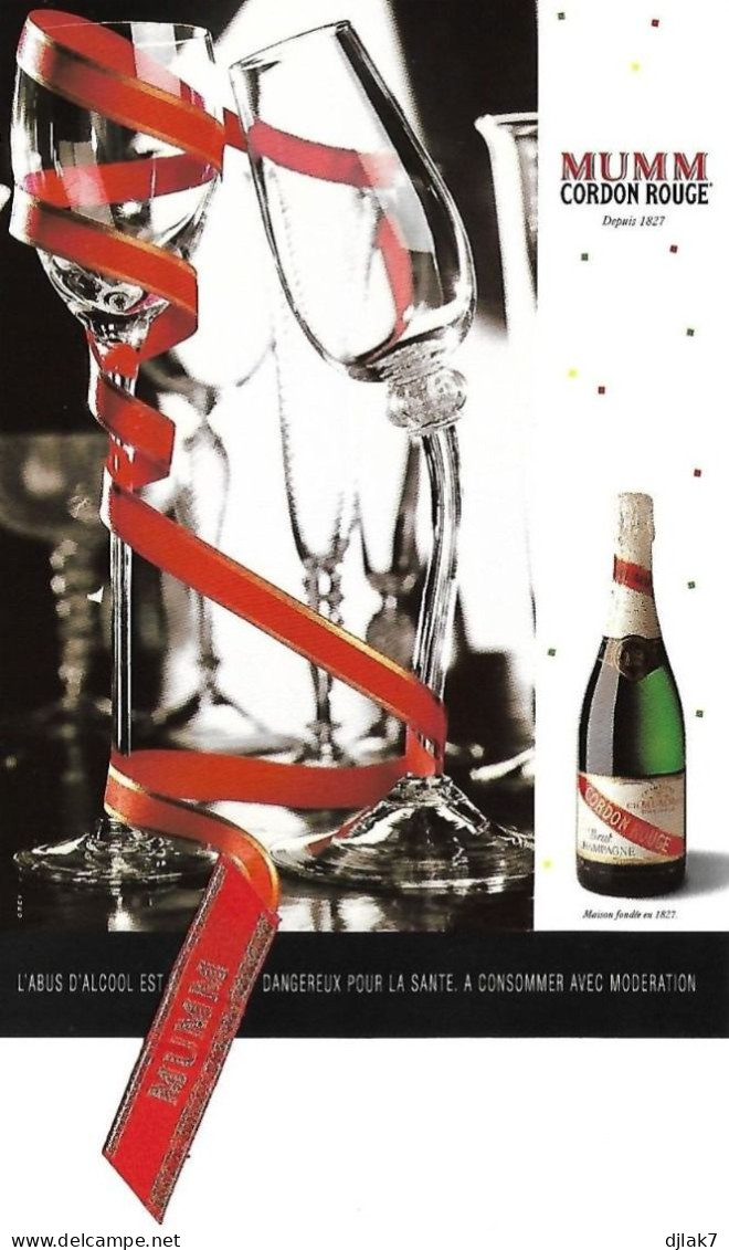 Publicité Champagne Mumm Cordon Rouge - Advertising