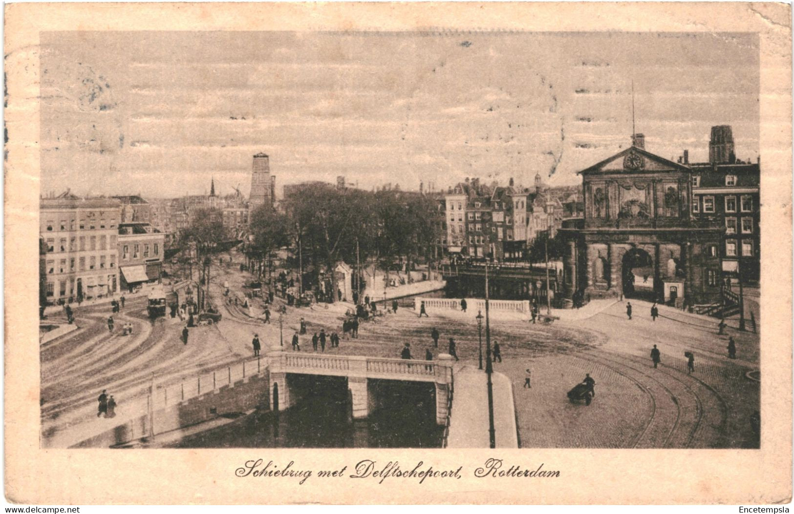 CPA Carte Postale Pays Bas Rotterdam  Schiebrug Met Delftschepoort 1913  VM80904 - Rotterdam