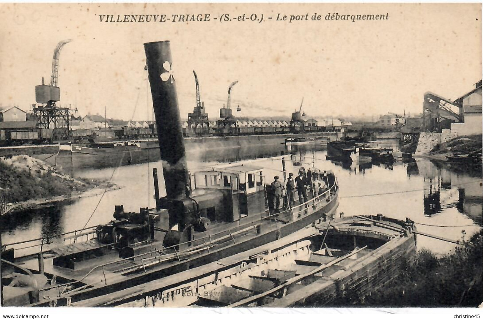 PENICHE      VILLENEUVE TRIAGE    LE PORT DE DEBARQUEMENT - Houseboats