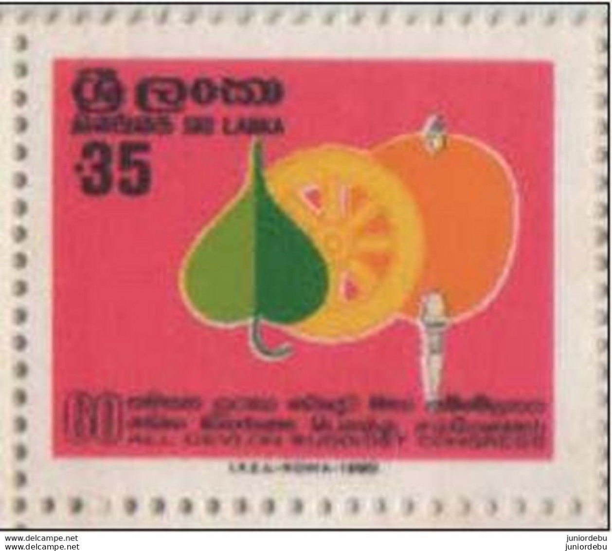 Sri Lanka - 1980 - 60th Anniv Of All Ceylon Buddhist Congress. - MNH. ( Condition As Per Scan ) ( OL 05/07/2021) - Sri Lanka (Ceylan) (1948-...)