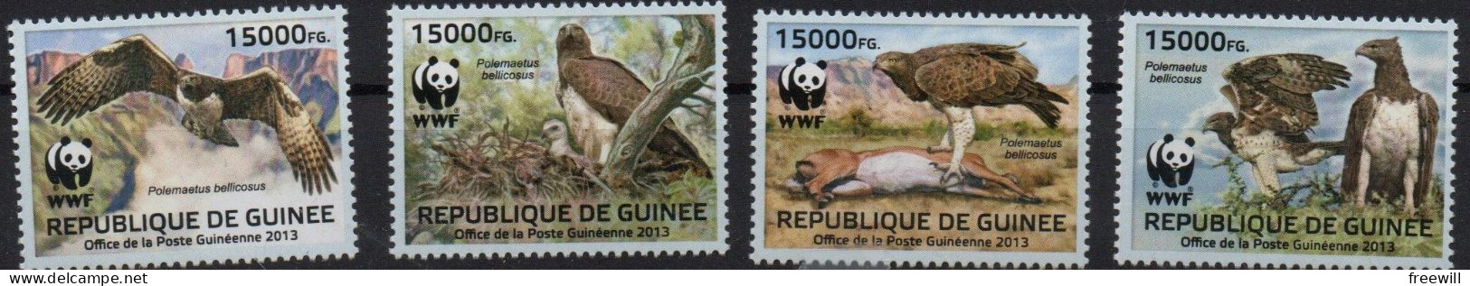 Guinée, Guinea  Espèces Menacées- Endangered Animals 2013 WWF  XXX - Guinea (1958-...)