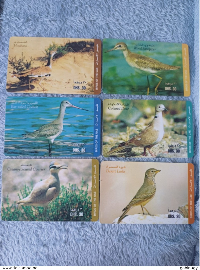 UAE - 6 CARDS OF BIRD - Verenigde Arabische Emiraten