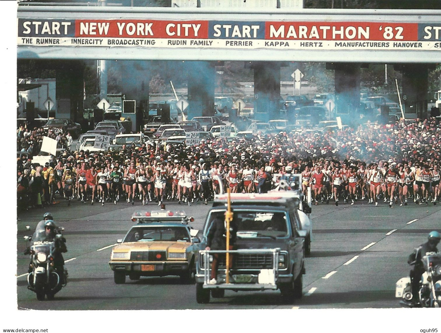 MARATHON De NEW YORK (Etats Unis) - 1982 - Départ Sur Le Verrazano Bridge - Atletiek