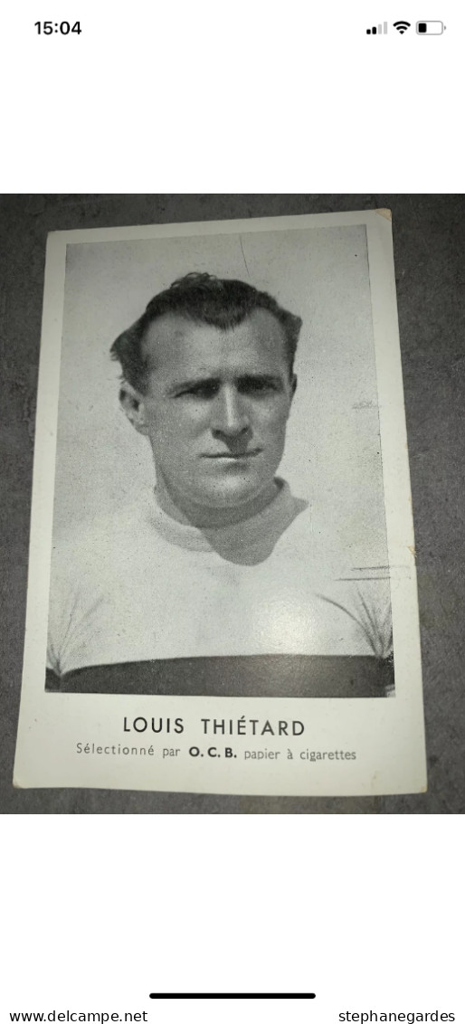 Carte Postale Louis Thietard Cyclisme Collection OCB Année 50 - Cycling