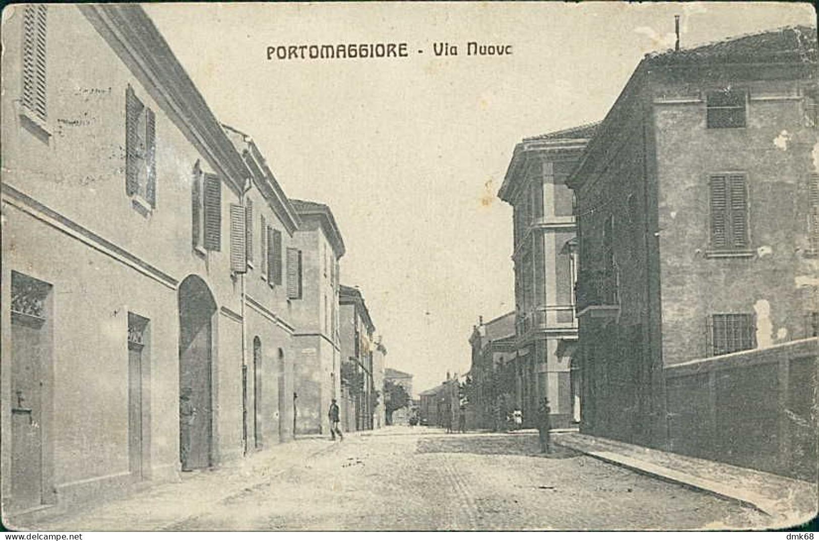 PORTOMAGGIORE ( FERRARA ) VIA NUOVA - EDIZIONE CARTOLERIA SOCIALE - SPEDITA - 1910s (20800) - Ferrara
