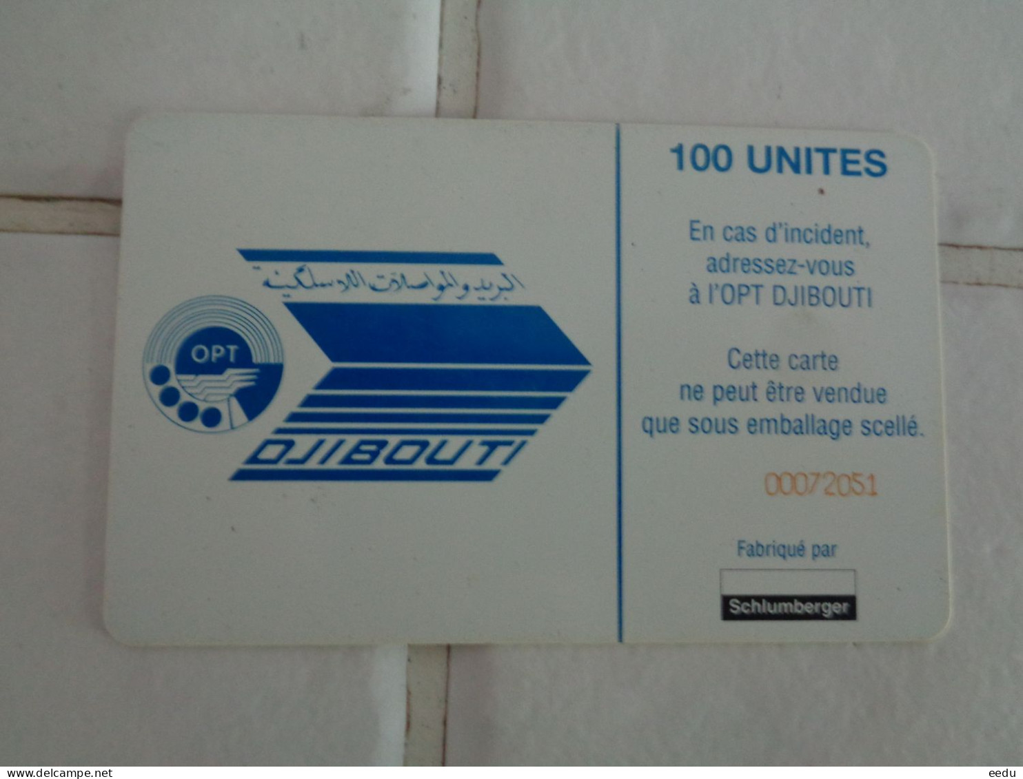 Djibouti Phonecard - Gibuti