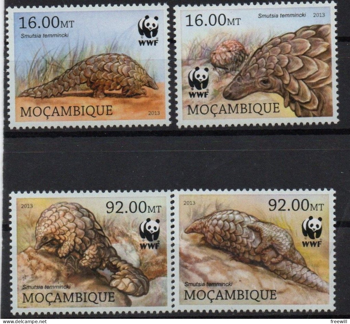 Mozambique   Espèces Menacées- Endangered Animals 2013 WWF  XXX - Mosambik