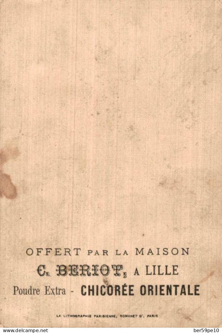 CHROMO CHICOREE ORIENTALE C. BERIOT A LILLE GUERRE DE CHINE COMBAT DE CHANG-KIA-WAN 12 AOUT 1900 - Tea & Coffee Manufacturers