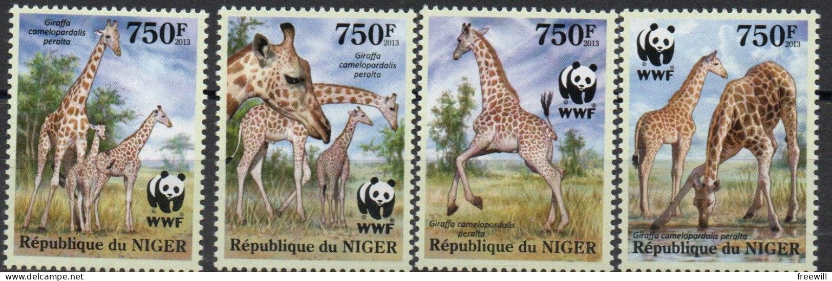 Niger   Espèces Menacées- Endangered Animals 2013 WWF  XXX - Niger (1960-...)