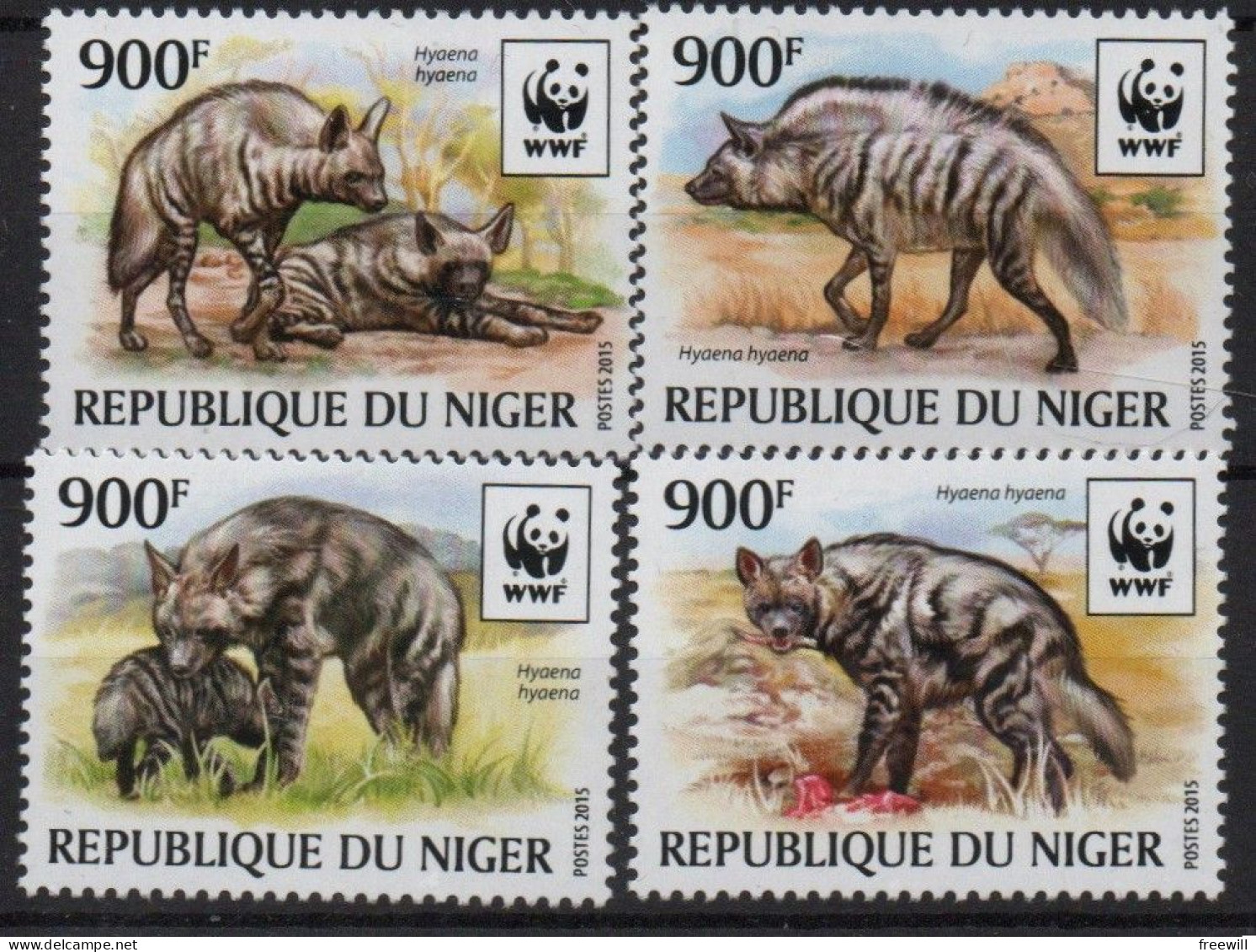 Niger   Espèces Menacées- Endangered Animals 2015 WWF  XXX - Niger (1960-...)