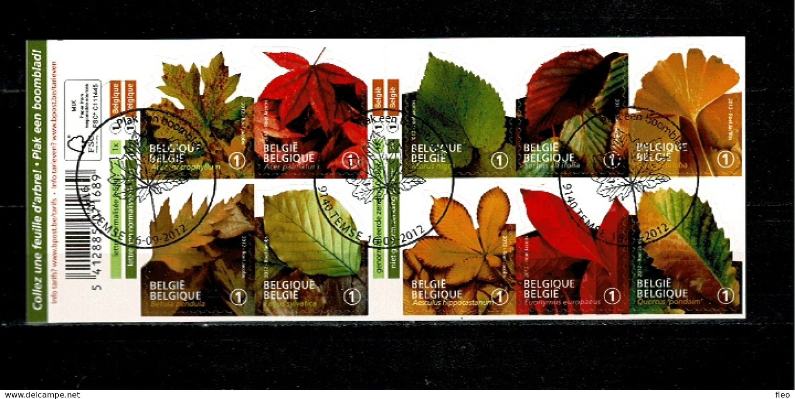 2012 B132 (4268/2477) Postfris Met  Stempel : HEEL MOOI ! MNH Avec Cachet 1er Jour : Plak Een Boomblad - Collez Une .... - 1997-… Permanent Validity [B]