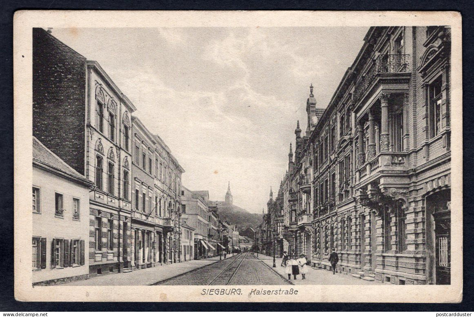 Germany SIEGBURG 1910s Kaiserstrasse. Street View. Old Postcard (h3405) - Siegburg