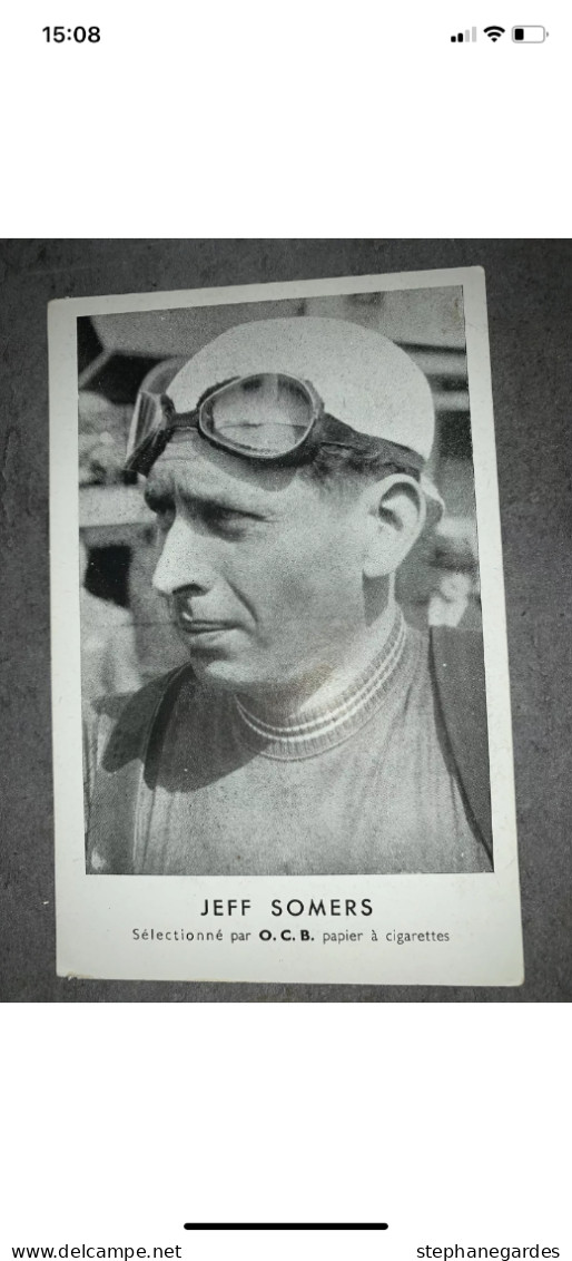 Carte Postale Jeff Somers Cyclisme Collection OCB Année 50 - Cyclisme