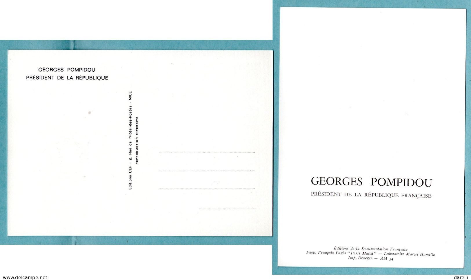 Carte Maximum 1975 - Président Georges Pompidou - YT 1839 -15 Mont Boudif - Aurillac - Saint Flour - 1970-1979