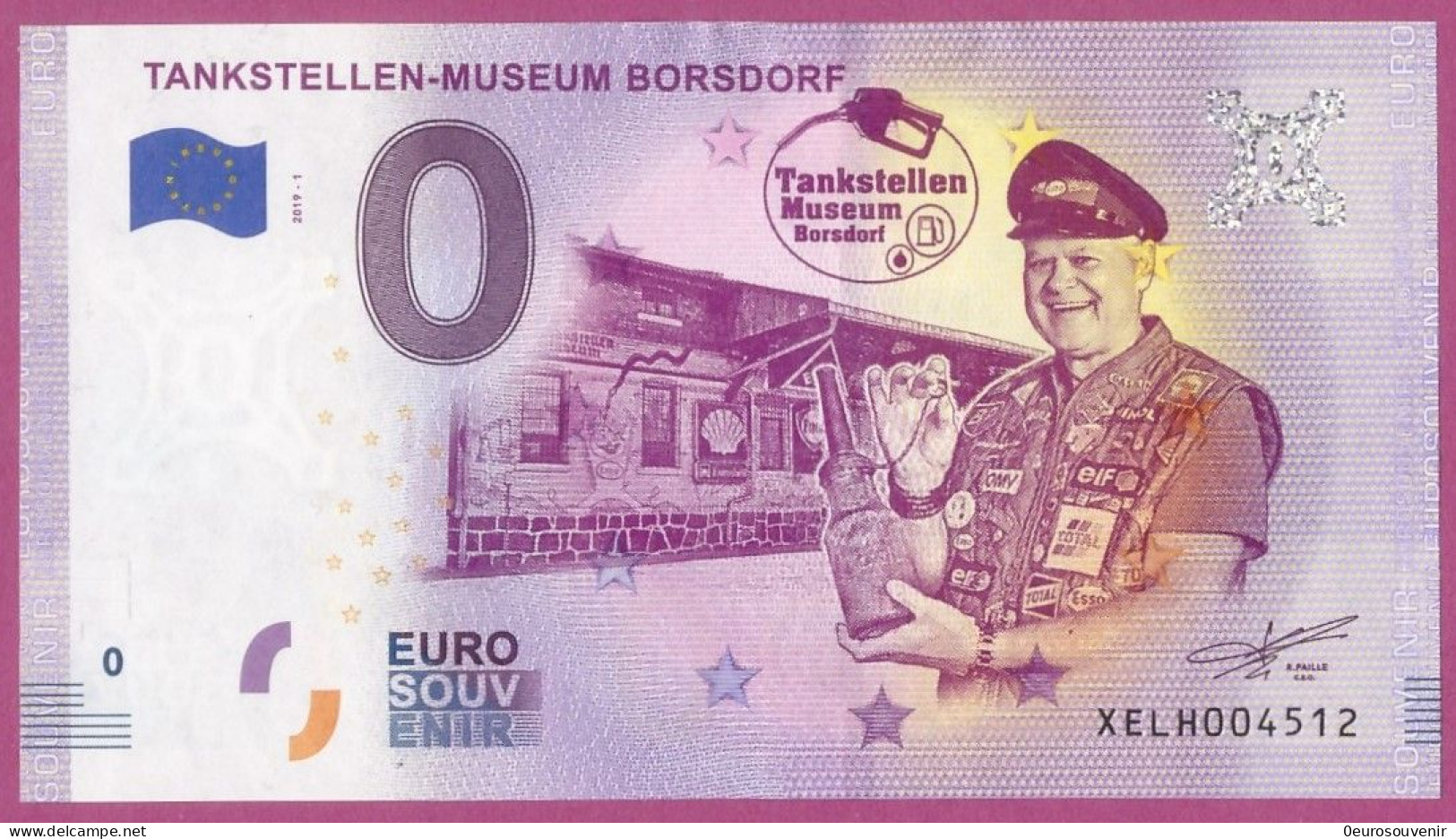 0-Euro XELH 2019-1  TANKSTELLEN-MUSEUM BORSDORF - Essais Privés / Non-officiels