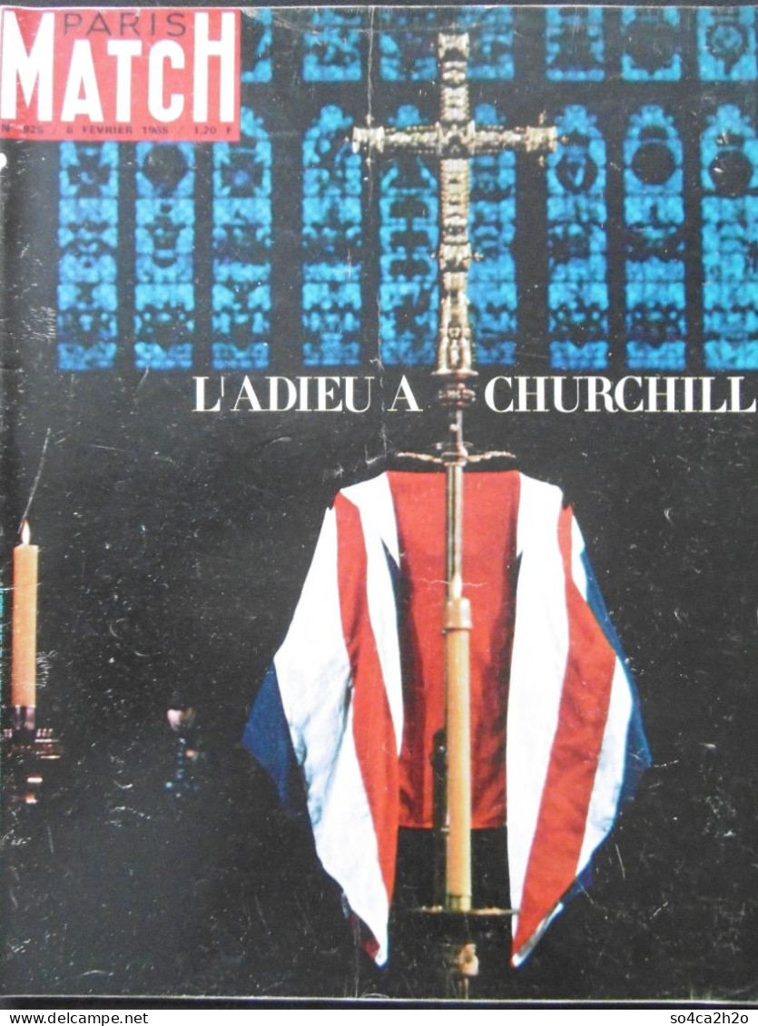 Paris Match N°826 6 Février 1965 L'adieu à Churchill - General Issues