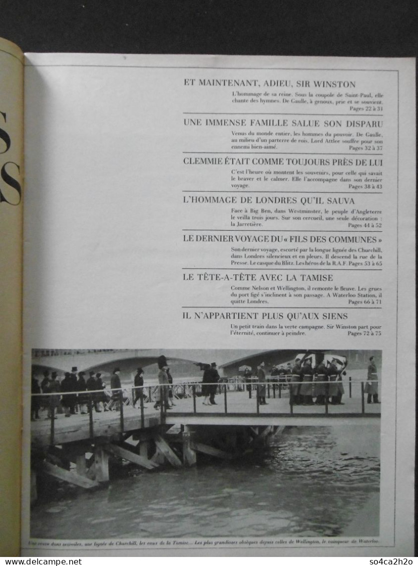 Paris Match N°826 6 Février 1965 L'adieu à Churchill - Allgemeine Literatur