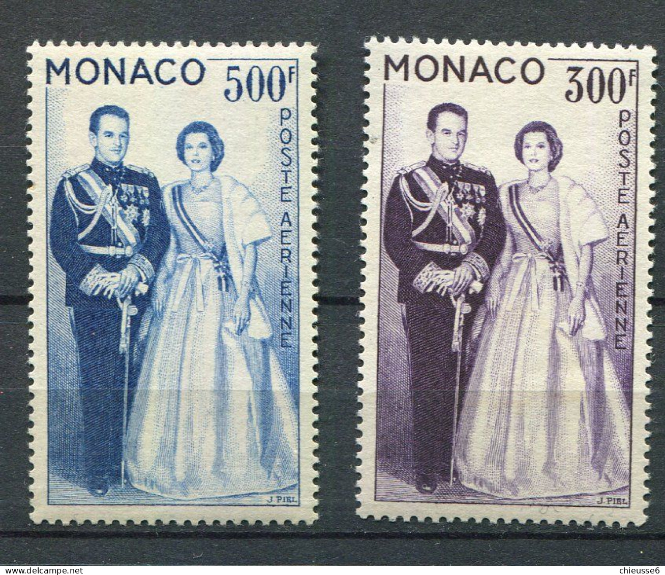 Monaco ** Poste Aérienne  71/72 - Couple Princier - Posta Aerea