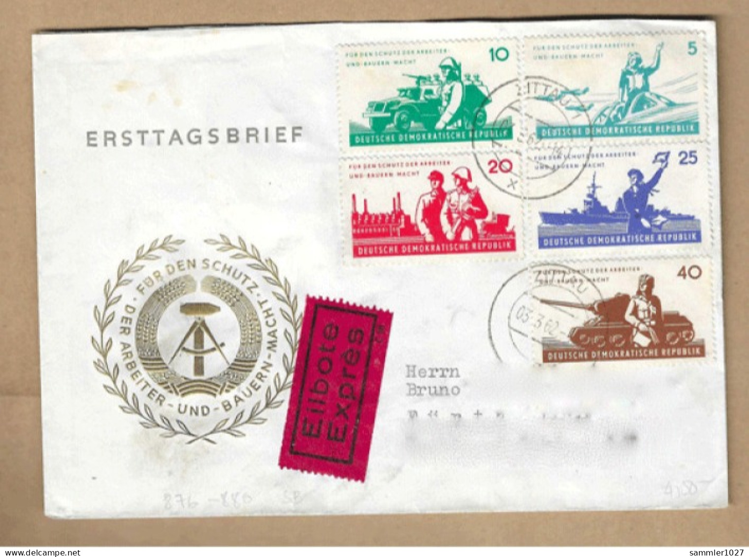 Los Vom 18.05 -    Sammlerumschlag Aus Zittau 1962 - Briefe U. Dokumente