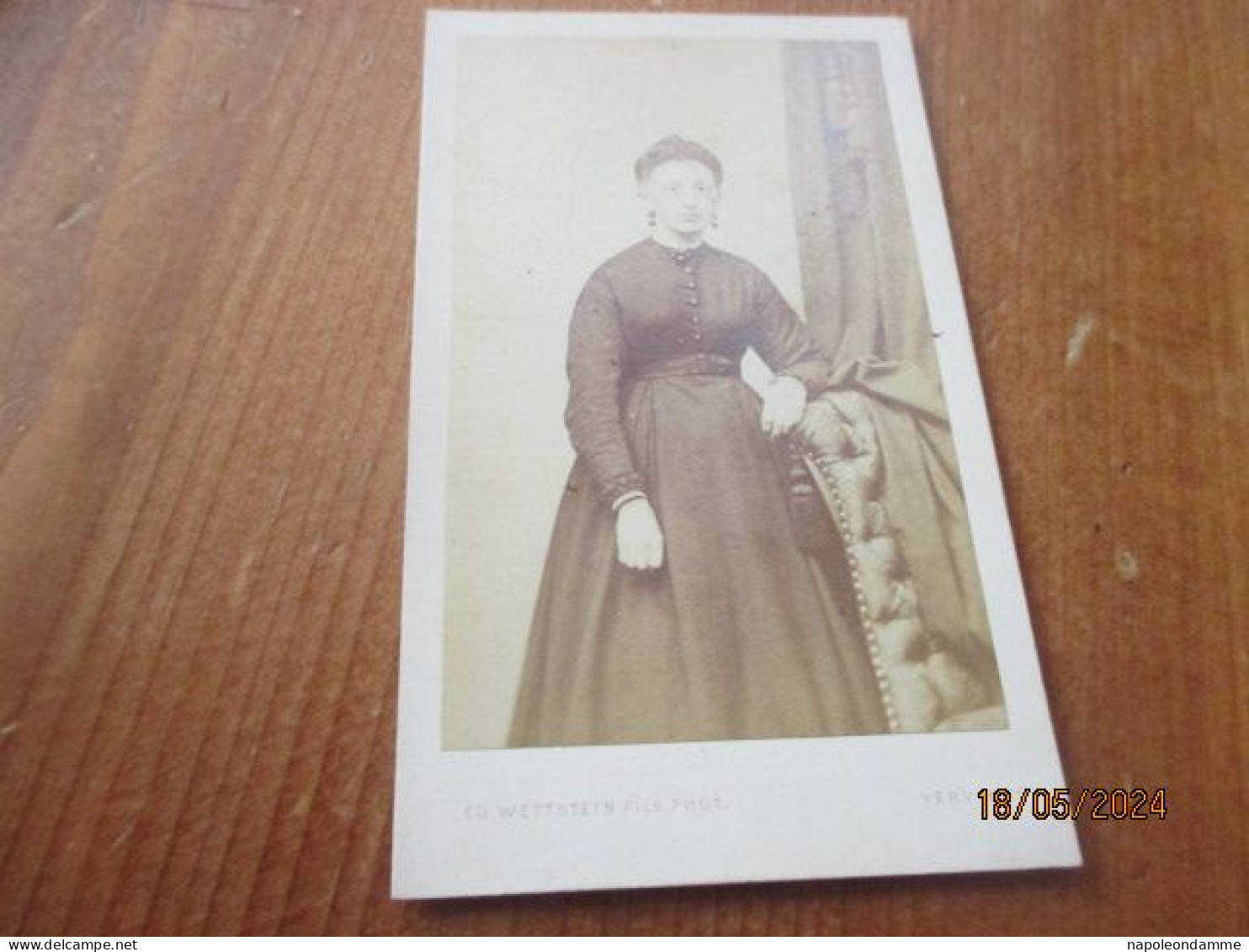 Foto Cdv,edit Ed Wetstein Fils, Verviers - Oud (voor 1900)