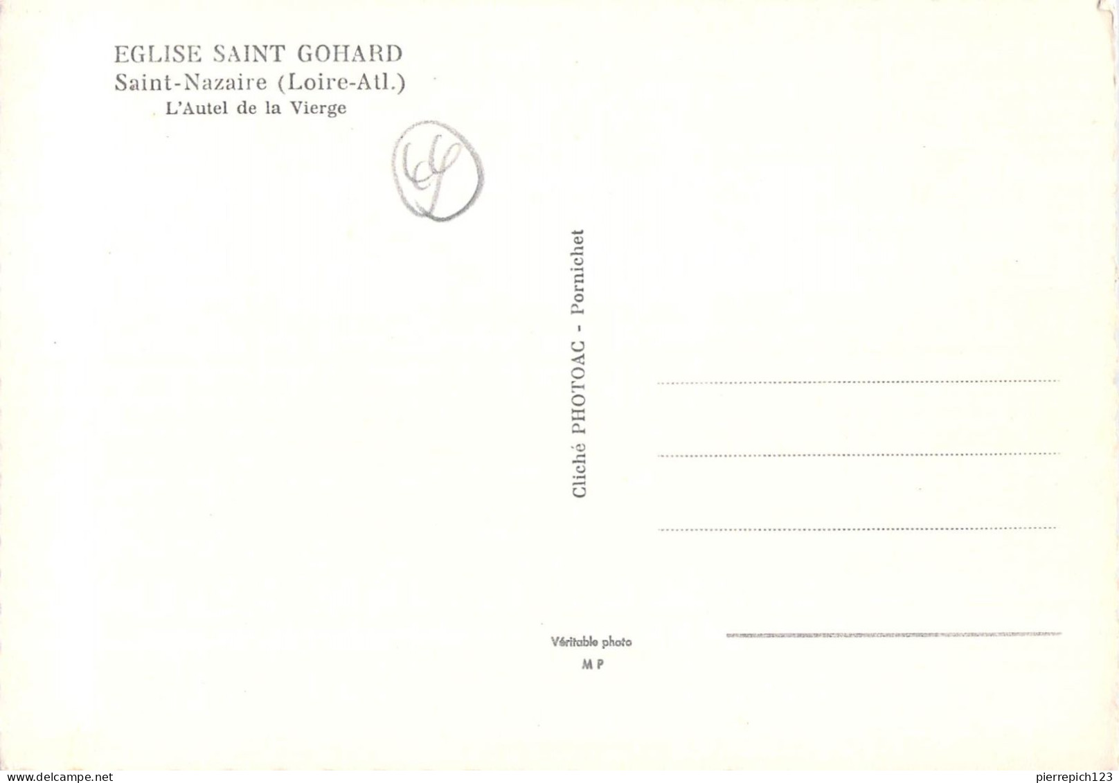 44 - Saint Nazaire - Eglise Saint Gohard - L'Autel De La Vierge - Saint Nazaire
