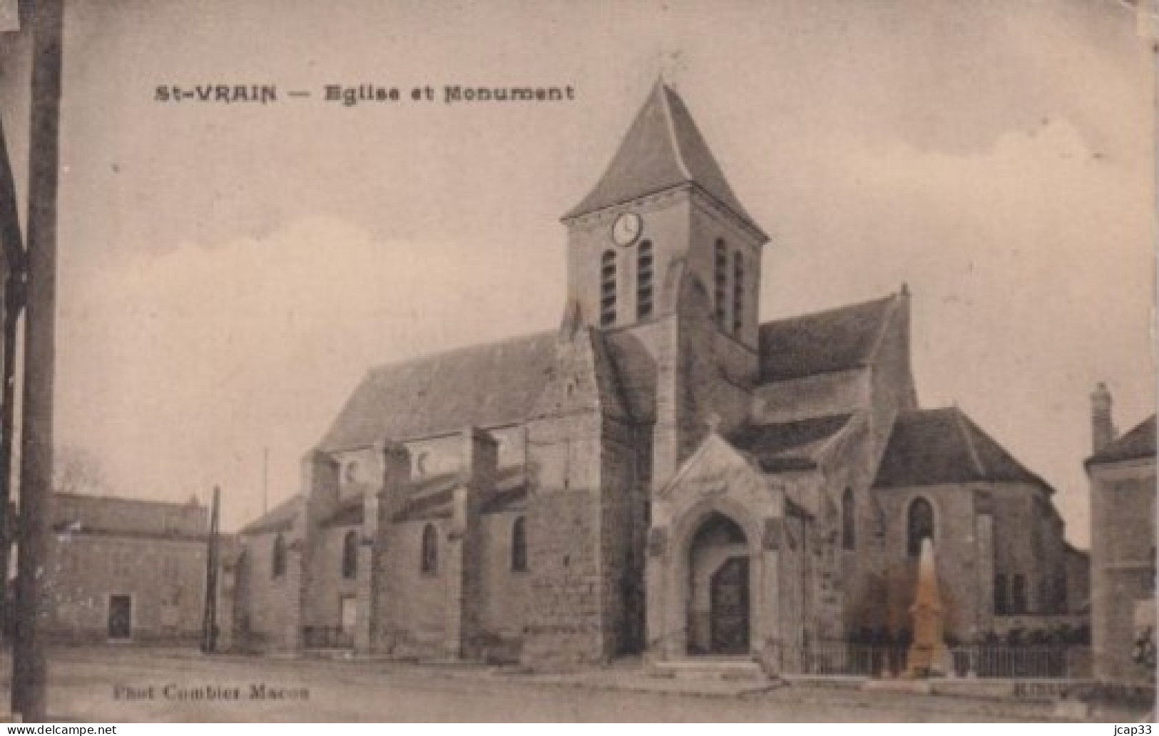 91 SAINT VRAIN  -  Eglise Et Monument  - - Saint Vrain