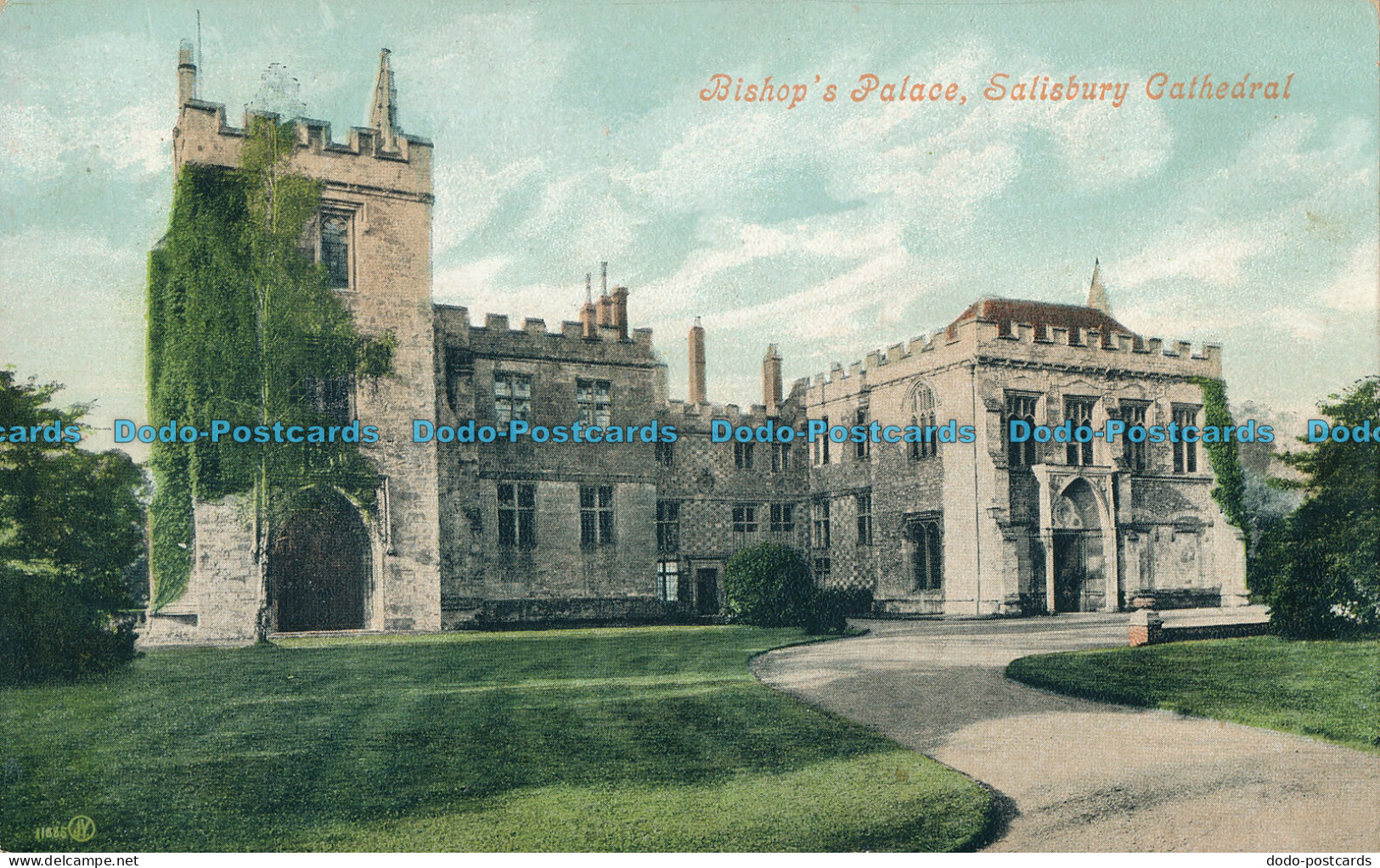 R002078 Bishops Palace. Salisbury Cathedral. Valentine. 1906 - Welt