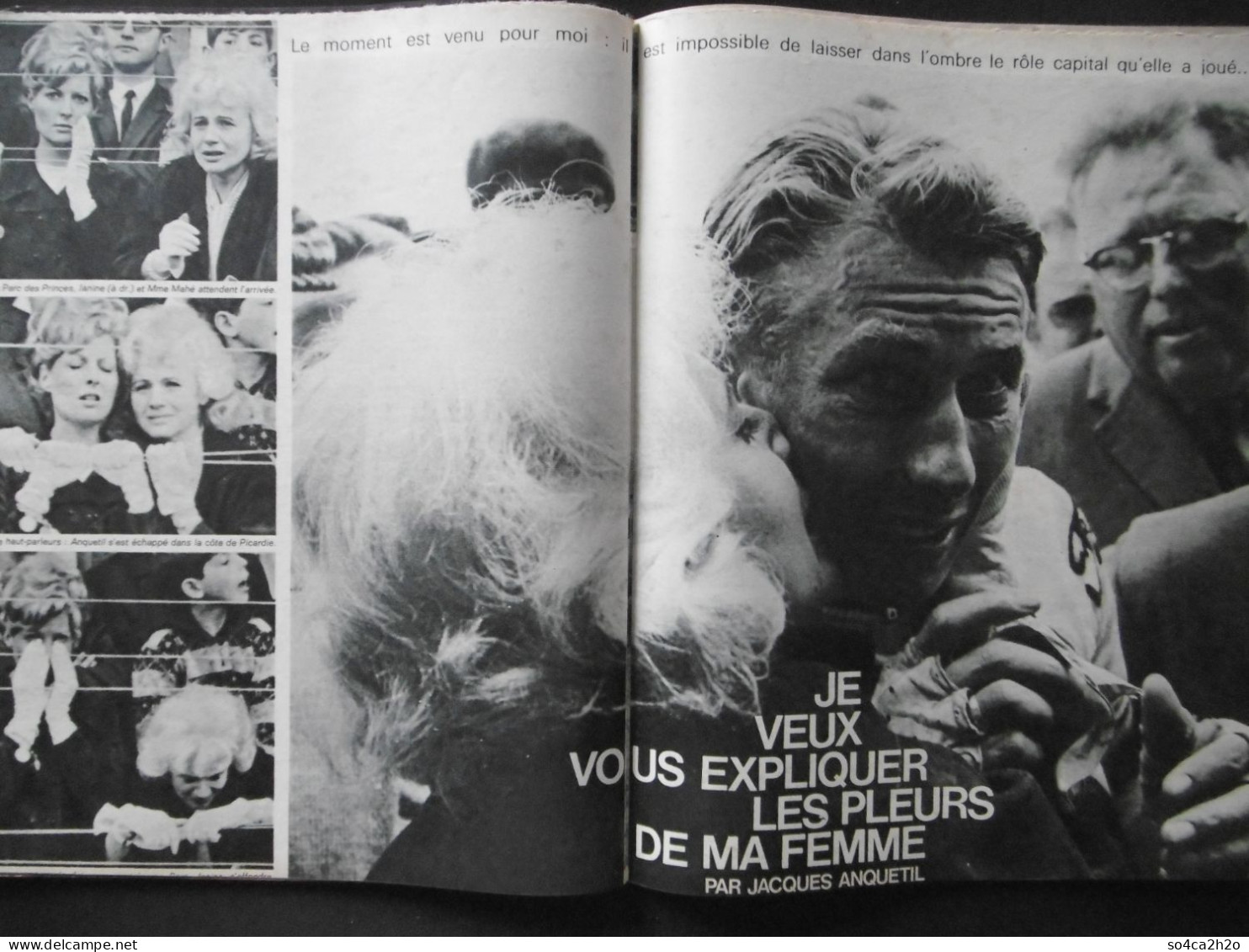 Paris Match N°844 12 Juin 1965 Les Jumeaux De L'espace; Jacques Anquetil - Allgemeine Literatur