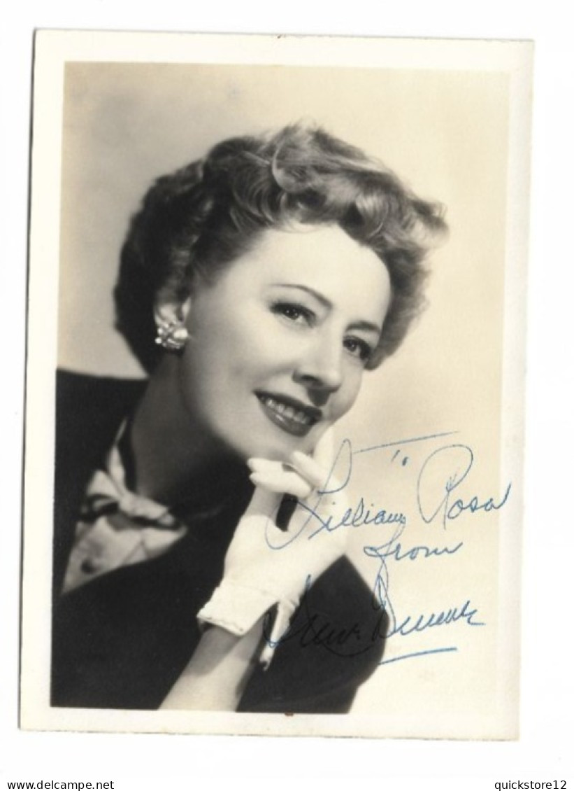 Actriz Y Cantante Estadounidense - Irene Dunne   18cmx13cm- Autógrafo   - 7520 - Famous People