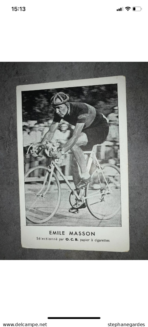 Carte Postale Emile Masson Cyclisme Collection OCB Année 50 - Cyclisme