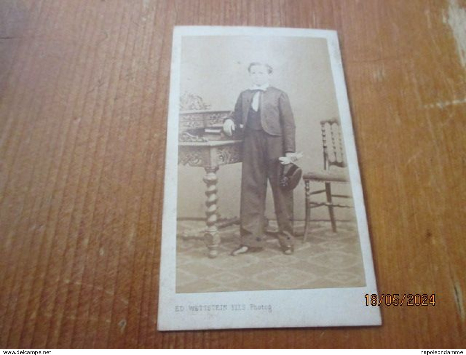 Foto Cdv,edit Ed Wettstein Fils, Verviers - Anciennes (Av. 1900)