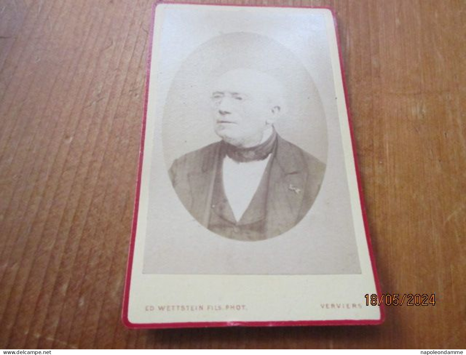 Foto Cdv,edit Ed Wettstein Fils, Verviers - Anciennes (Av. 1900)