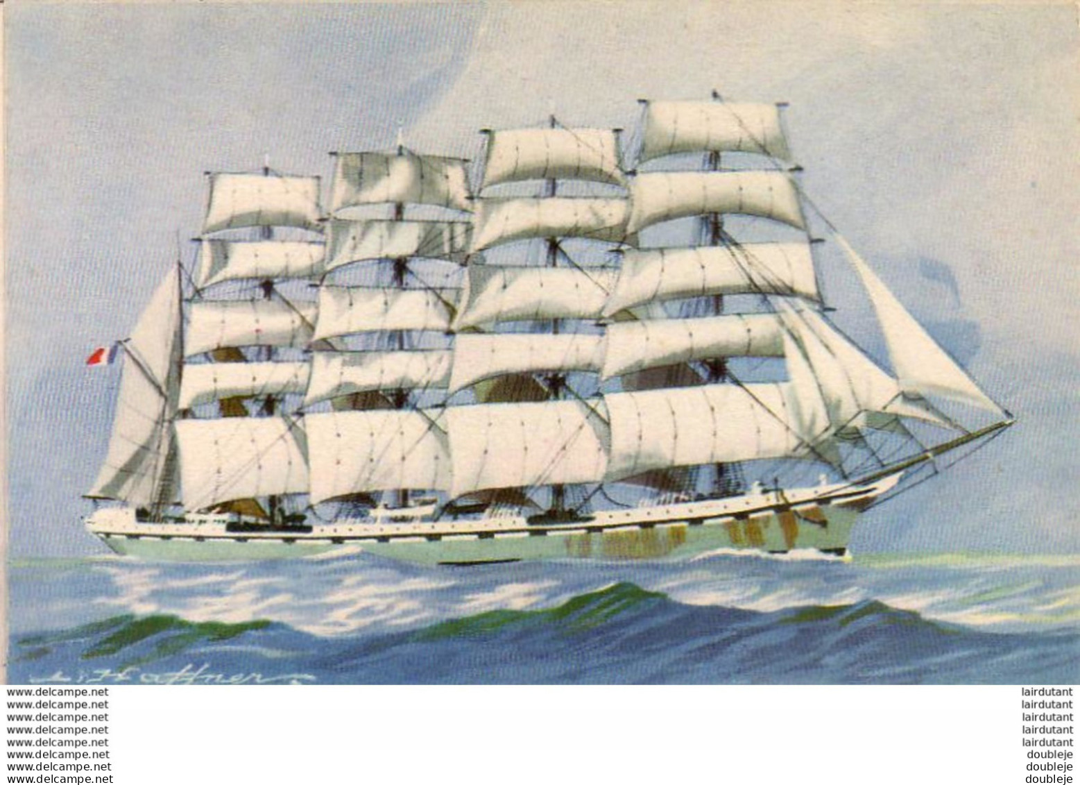 VOILIERS  Cinq Mâts Barque " La France "   ... - Sailing Vessels