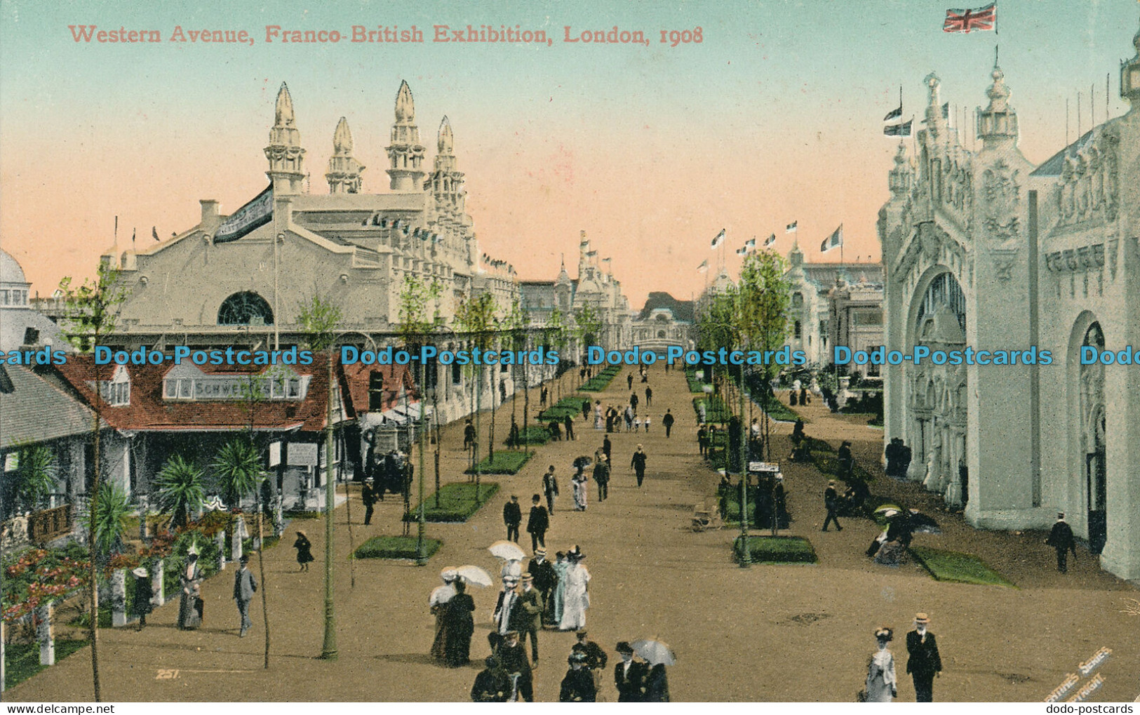 R002273 Western Avenue. Franco British Exhibition. London. 1908. Valentine - Autres & Non Classés