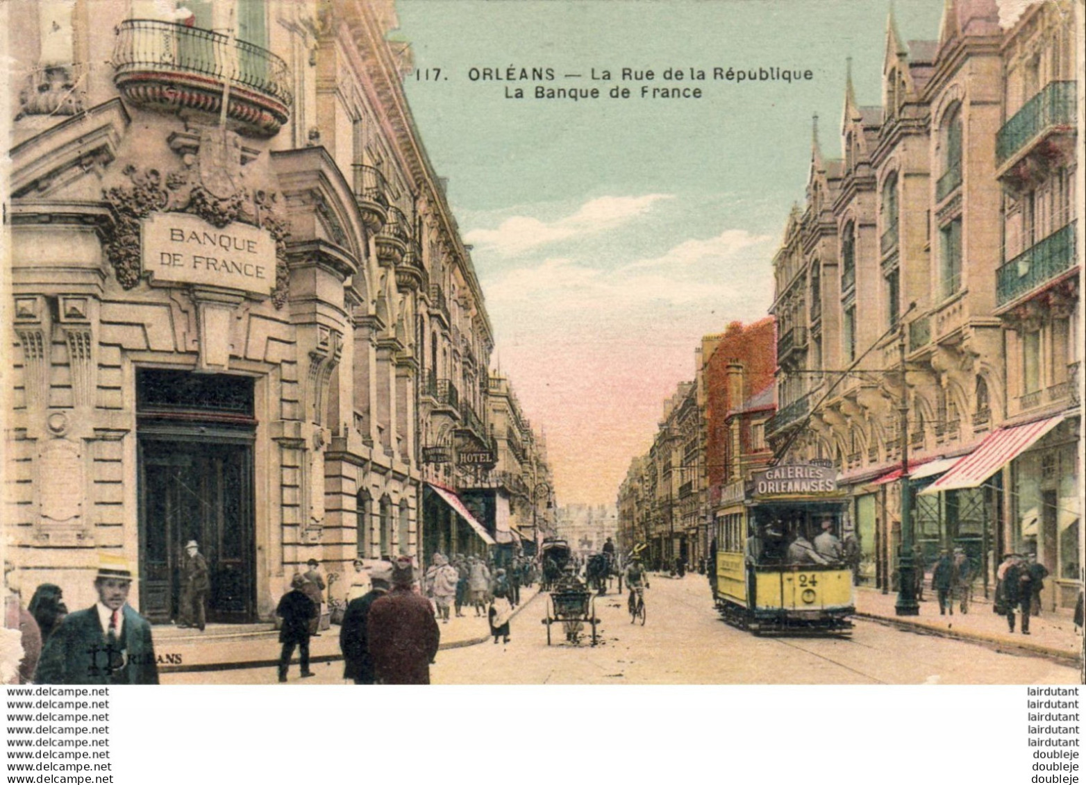 D45  ORLEANS  La Rue De La République- La Banque De France  ..... - Orleans