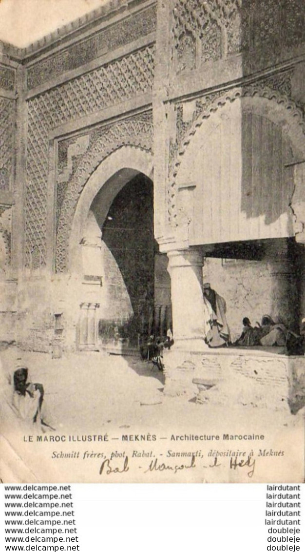 MAROC  MEKNES  Atchitecture Marocaine   ..... - Meknès