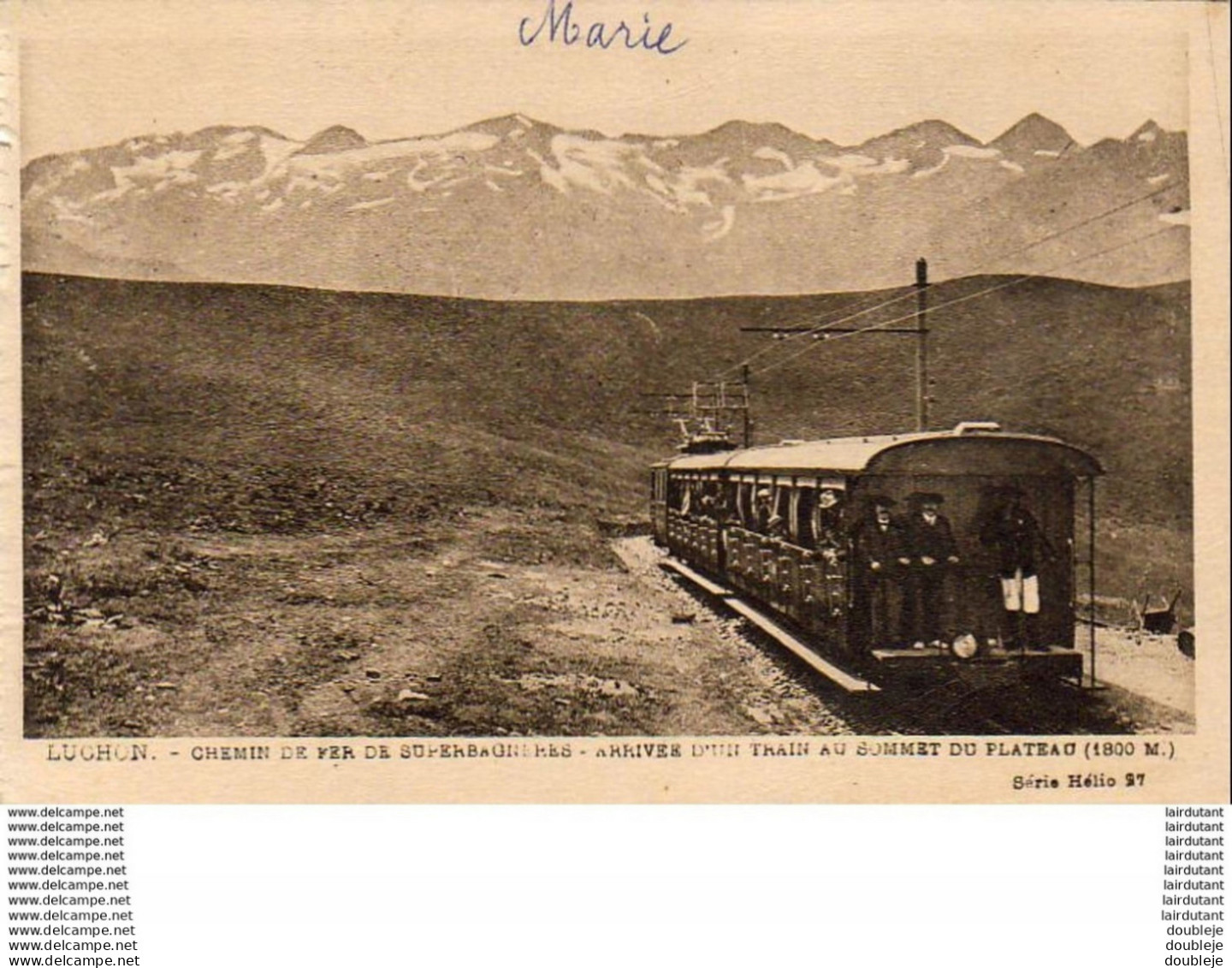 D31  SUPERBAGNERES  Chemin De Fer De Superbagnères- Arrivée D'un Train Au Sommet Du Plateau  ..... ( Ref FF1048 ) - Superbagneres