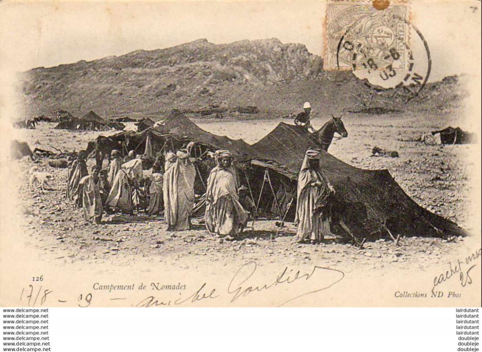 ALGERIE  SCENES ET TYPES  Campement De Nomades  ..... ( Ref FF1870 ) - Scènes & Types