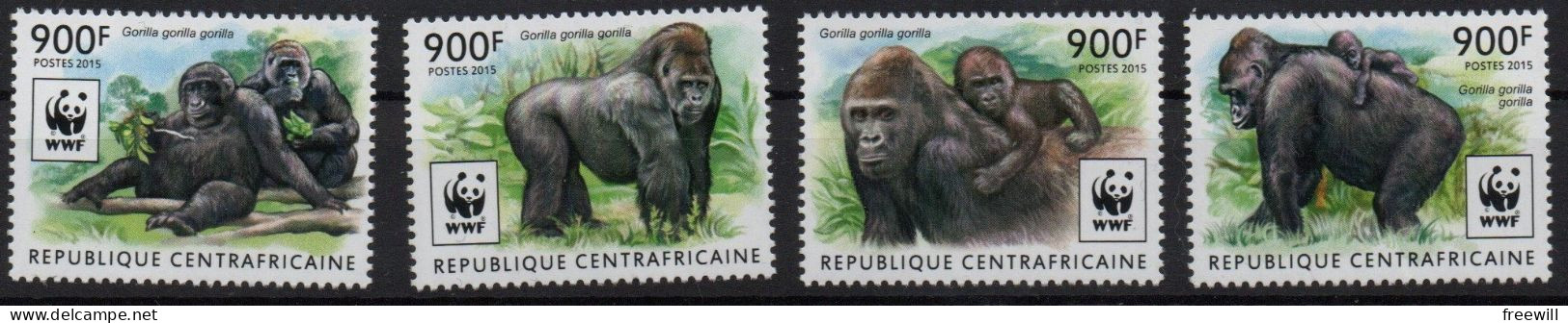 Centrafrique   Espèces Menacées- Endangered Animals 2015 WWF  XXX - Zentralafrik. Republik