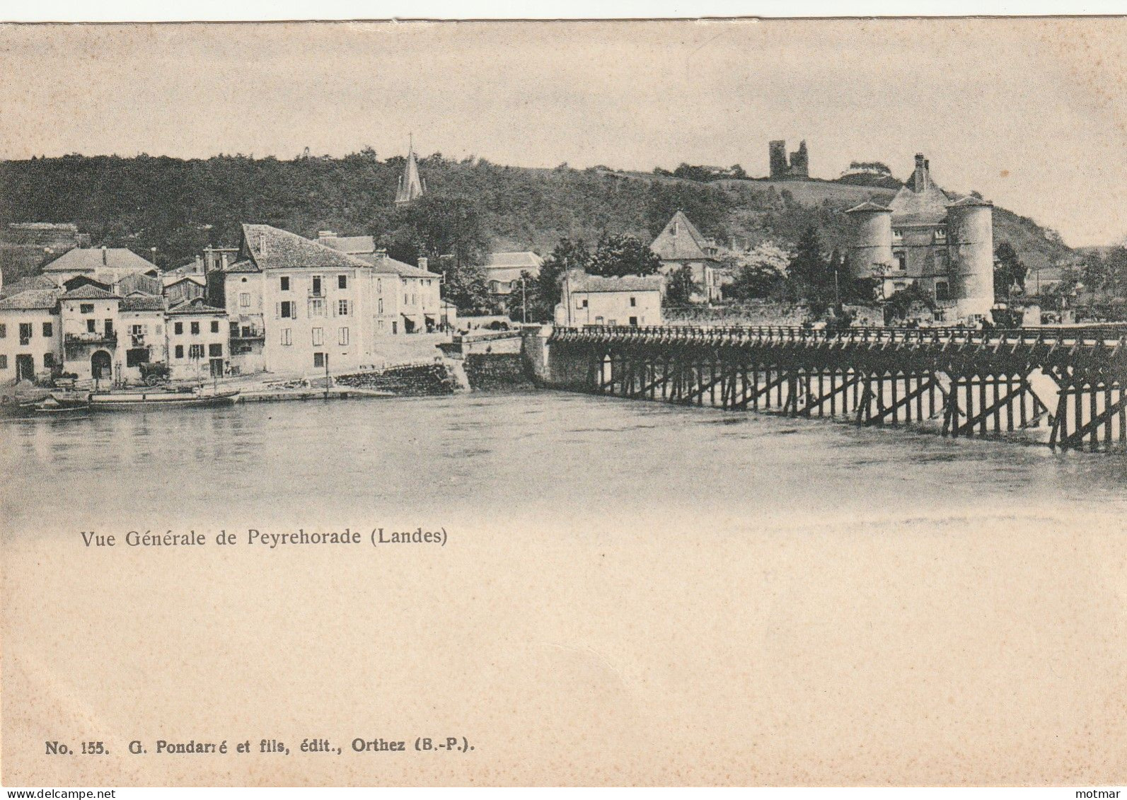 Vue Générale De Peyrehorade (Landes) - Carte Avant 1905 - Autres & Non Classés