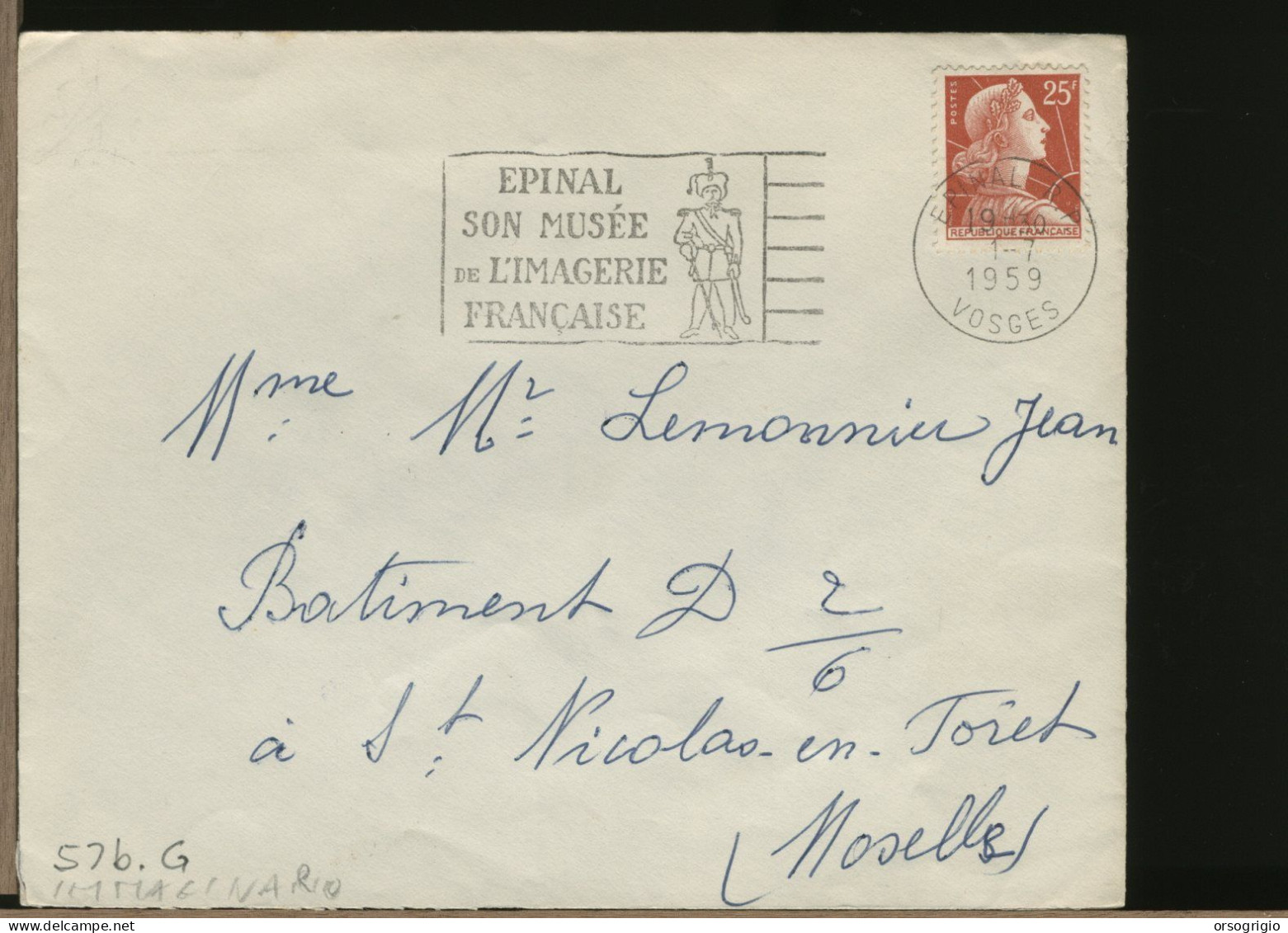 FRANCIA FRANCE -  EPINAL - MUSEE De L'IMAGERIE FRANCAISE - Mechanical Postmarks (Other)