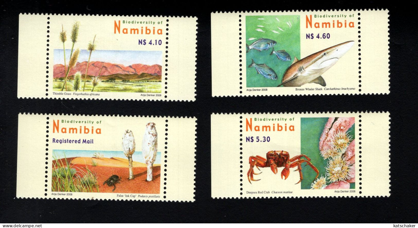 2031349049 2008 SCOTT 1165 1168 (XX) POSTFRIS MINT NEVER HINGED -  FLORA AND FAUNA TYPE - Namibie (1990- ...)