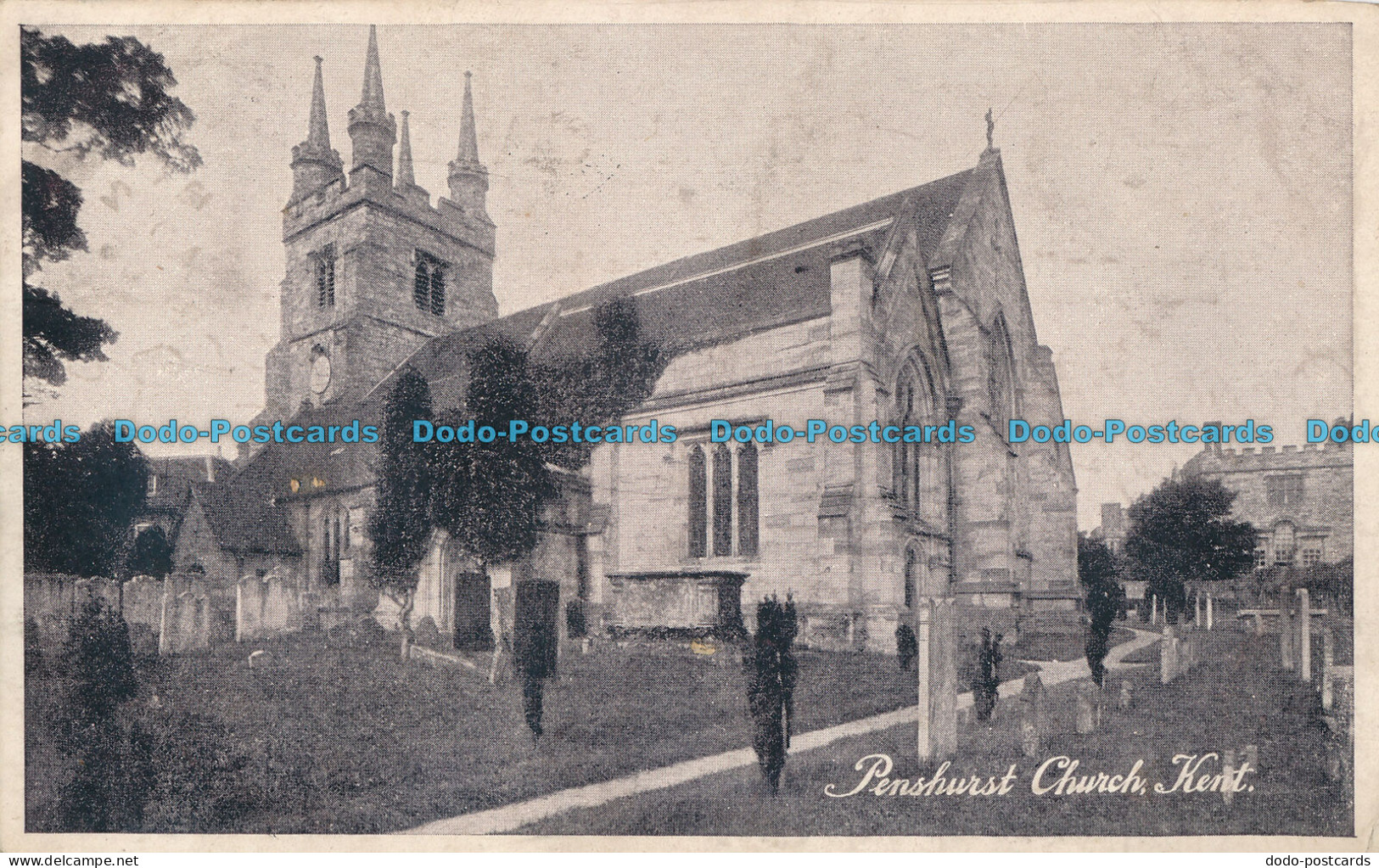 R002798 Penshurst Church. Kent. Christian Novels. 1906 - Monde