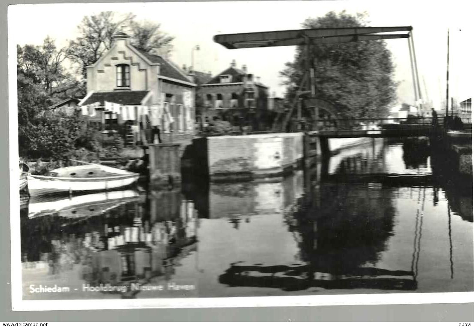 PAYS – BAS SCHIEDAM « Hoofdbrug Nieuwe Haven »  (1952) - Autres & Non Classés
