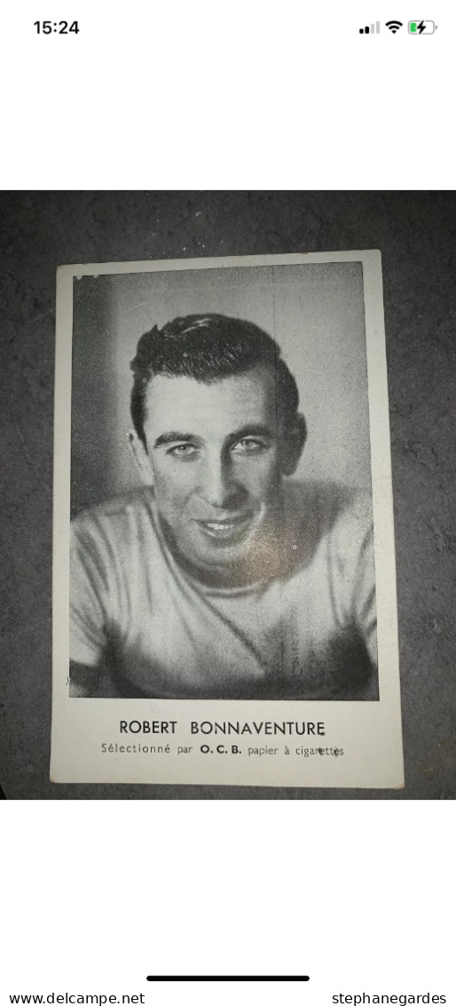 Carte Postale Robert Bonnaventure  Cyclisme Collection OCB Année 50 - Cyclisme
